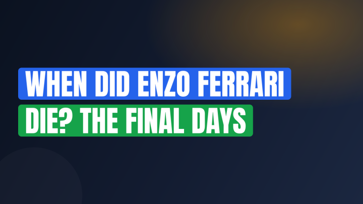 When Did Enzo Ferrari Die? The Final Days